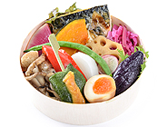 野菜畑の秋サバ弁当