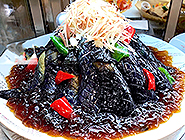 湯葉と青菜のお浸し