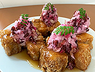 豚竜田桜色おろしのせ