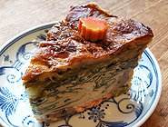 キッシュ(サーモンとほうれん草)